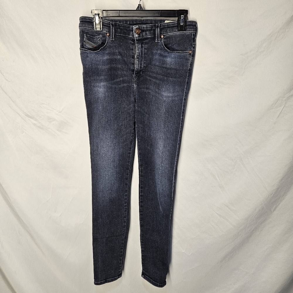 Diesel Jeans Skinzee Womens 29x30 Super Slim Skinny High Waist Light Wash